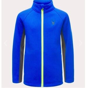 NEW! Spyder Constant Stryke Full Zip Jacket Sweater Fleece Lined Blue SZ M